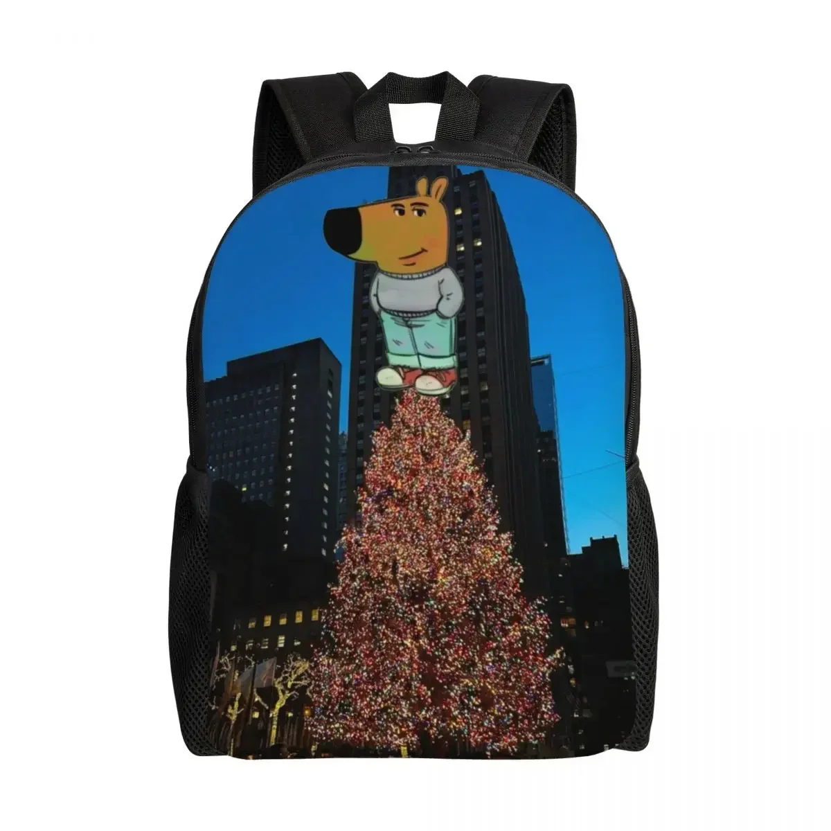 

Забавный мем на заказ, дорожный рюкзак для собак Just A Chill Guy, женский и мужской школьный рюкзак для ноутбука, студенческий рюкзак, сумки