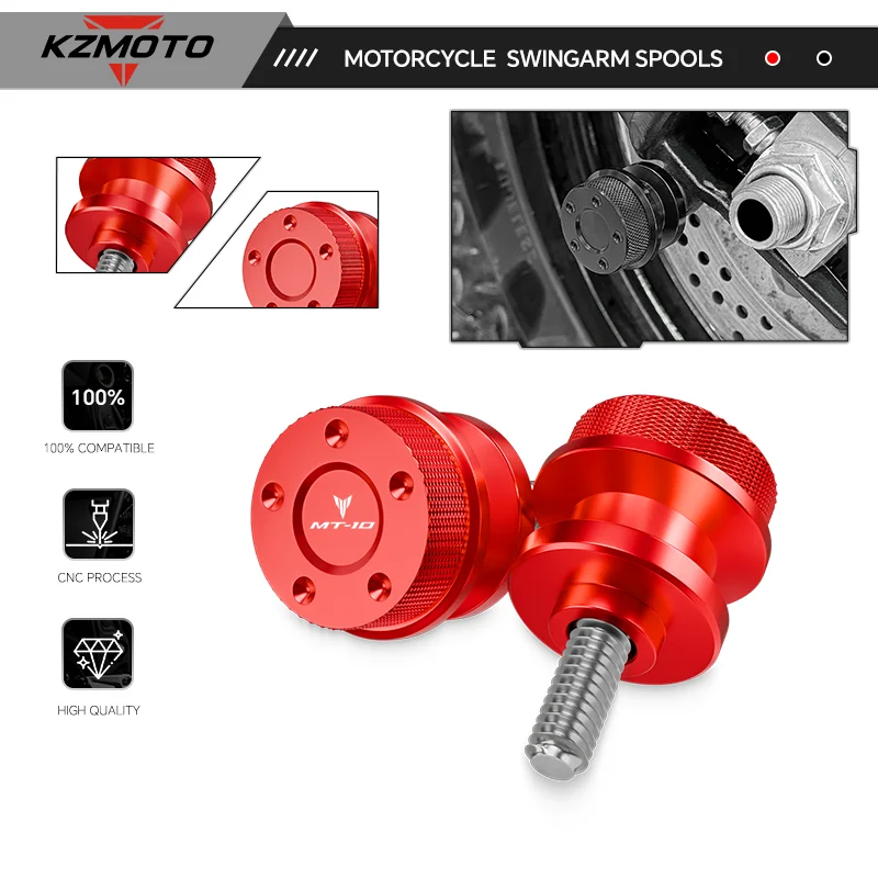 

2026 NEW Swingarm Spools Stand Screws Slider For MT25 2005-2026 MT-10 2016-2026 MT125 2015-2026 Motorcycle Accessories