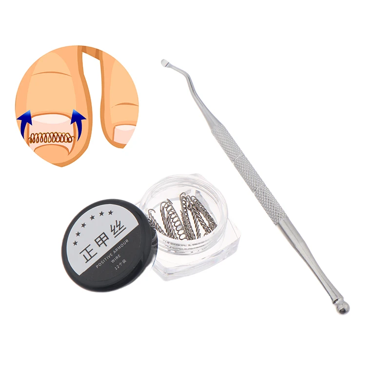 คุดเล็บแก้ไขลวดผู้ให้บริการ Pedicure Paronychia กู้คืน Toenails Corrector พร้อม Toe Correction ไฟล์ Foot Care TOOL