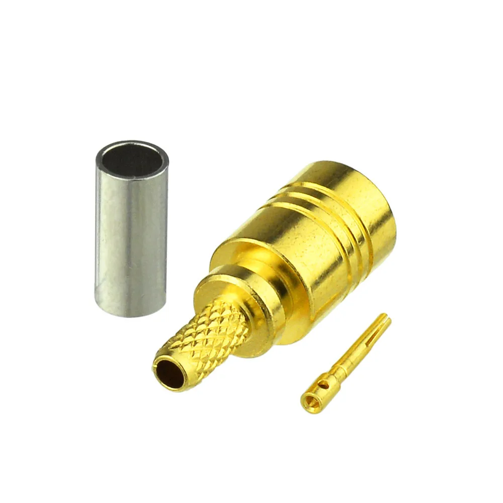 Superbat SMB Female Crimp RF Coaxial Antenna Connector for Cable RG174,RG178,1.13mm,1.37mm for XM Sirius