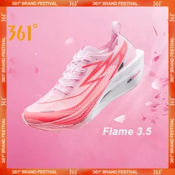 361 Degrees Flame 3.5 Men's Running Shoes Sports Marathon Carbon Plate Racing Breathable Cushioning Sneakers Male 672512215F