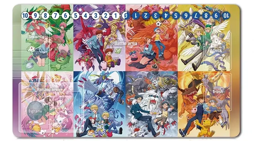 

81310565 - Коврик для настольной игры Digimon Playmat, размер 60X35 см, игровые коврики, совместимые с DTCG