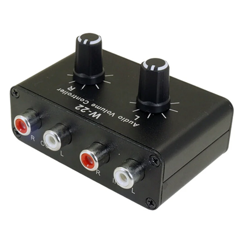 W-22 Passive Stereo Volume Audio Adjustment Controller Left And Right Channel Independent Adjustment-Y47A