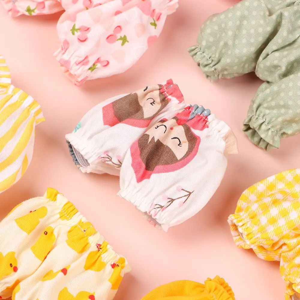 ドア付きコットンチェッカーショーツ,裸の肩と関節付きの衣類,フレンチスタイル,袖付き,15cm