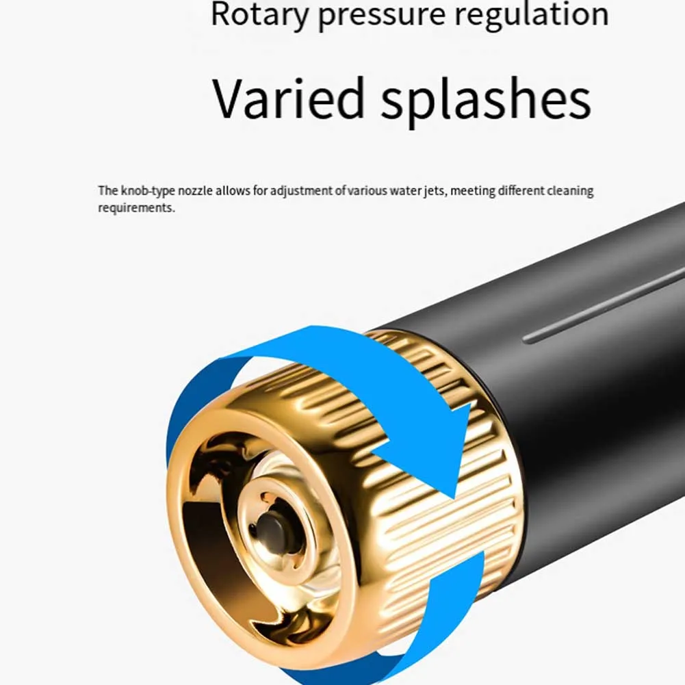 Adjustable Push-button High-pressure Sprinkler Head Designed for Garden Irrigation and Car Washing Applications
