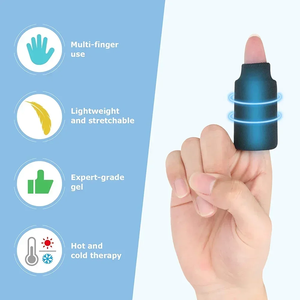 Finger-Eishüllen, 4 Stück, Finger- und Zehen-Kaltgel-Eisbeutel, Daumen-Eisbeutel, heiße kalte Kompressionshüllen für die Handpflege bei Arthritis – Detail 7
