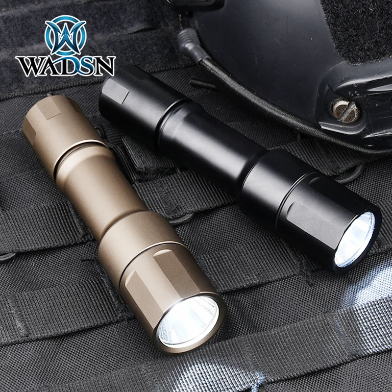 

WADSN MCH Flashlight Full Size 1300Lumen Metal Handheld Pistol Hunting Weapon Light Tactical Cloud Defen Night Combat Scout Lamp