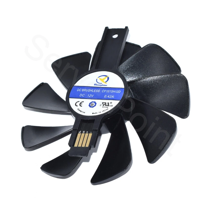 CF1015H12D CF1010U12S DC12V 0.42A/0.45A Fan For RX 580/570/480/470 Graphic Card view 3