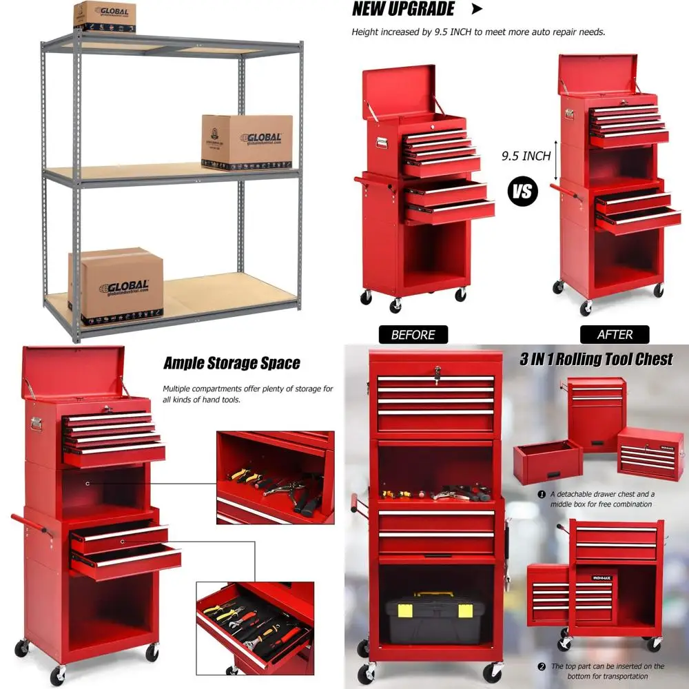 رف بداية صناعي عالي التحمل مكون من 3 أرفف مع سطح خشبي، سعة 1000 رطل، 72 × 36 × 96، لمسة نهائية رمادية، حل تخزين عالي السعة #1