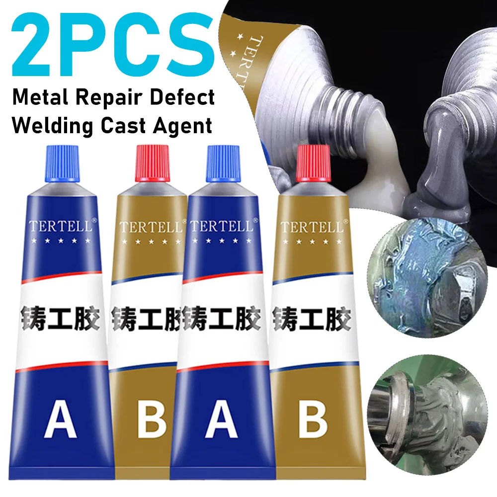 AB نوع الغراء إصلاح المعادن الغراء لحام مقاومة درجات الحرارة العالية AB الغراء مقاوم للماء ماجيك إصلاح الغراء للمعادن البلاستيك الخشب