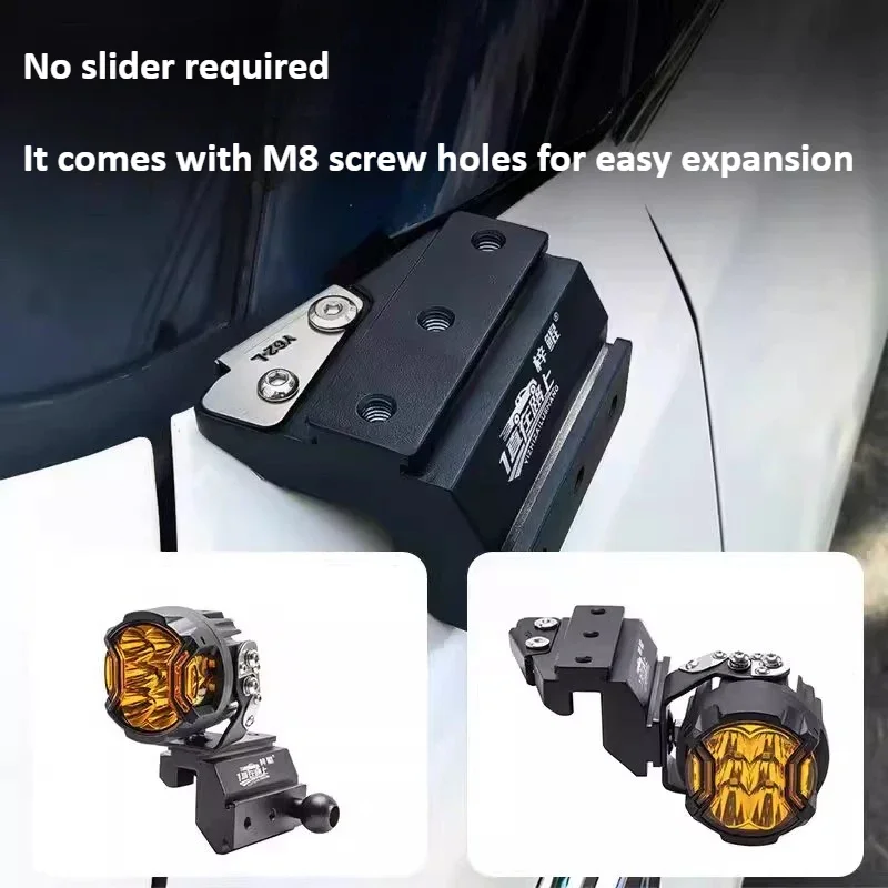For Nissan Patrol Y62 Car A-Pillar Led Spotlight Quick Release Extension Bracket Front Engine Hood Lamp Holder Accessories