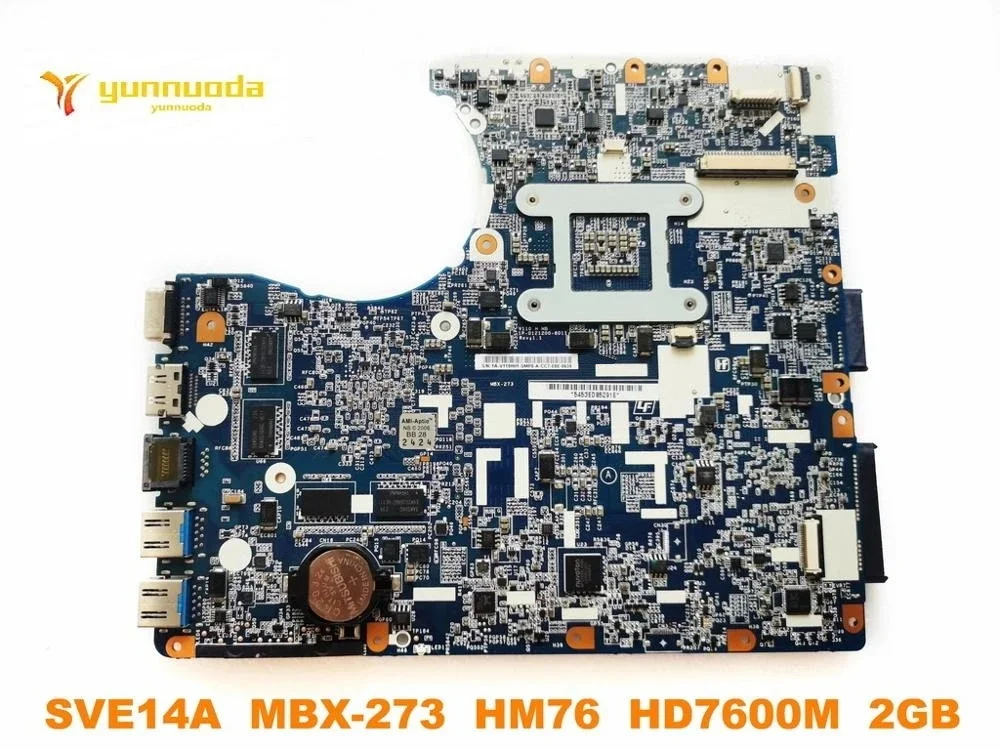 Original for SONY SVE14A laptop  motherboard  SVE14A  MBX-273  HM76  HD7600M  2GB  tested good free shipping