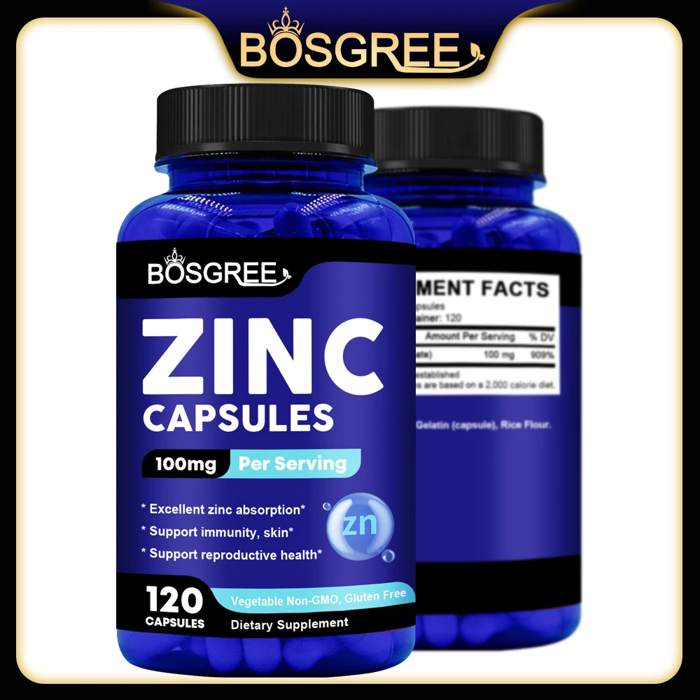 ZINC Picolinate 100 Mg-Immune Function,Deep Sleep&All Day Energy Support-Promotes Joint,Skin&Respiratory Health- ZINC Supplement