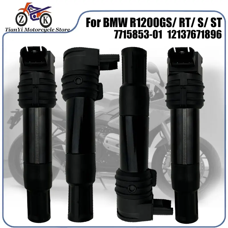 

4Pcs Motorcycle Ignition Coil For BMW R1100S R1150GS R1150R R1150RT HP2 R900RT R1200GS R1200R R1200RT R1200S R1200ST K25 K26 K27