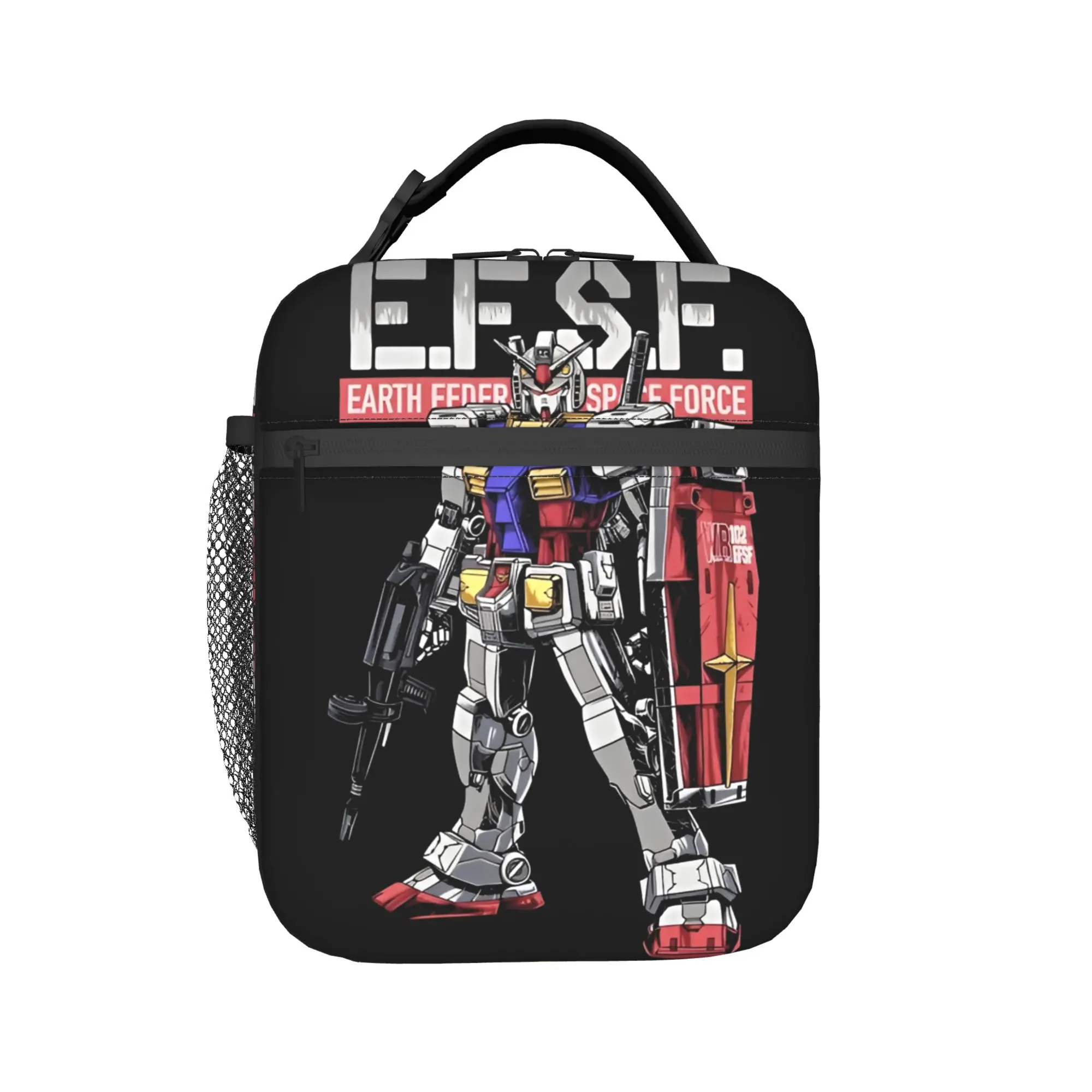 

MOBILE SUIT GUNDAMs Thermal Insulated Lunch Bags for Office Portable Food Container Bags Men Women Thermal Cooler Lunch Box