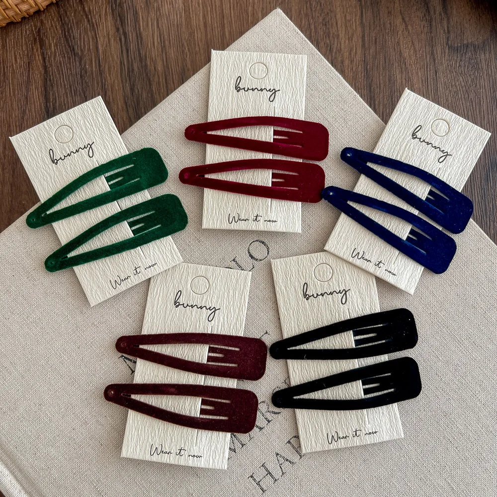 2 قطعة/الوحدة قطرة الماء BB كليب فتاة دبوس الشعر المشابك الانفجارات الجانب كليب موضة مشبك شعر Hairgrip إكسسوارات الشعر ماكياج أغطية الرأس