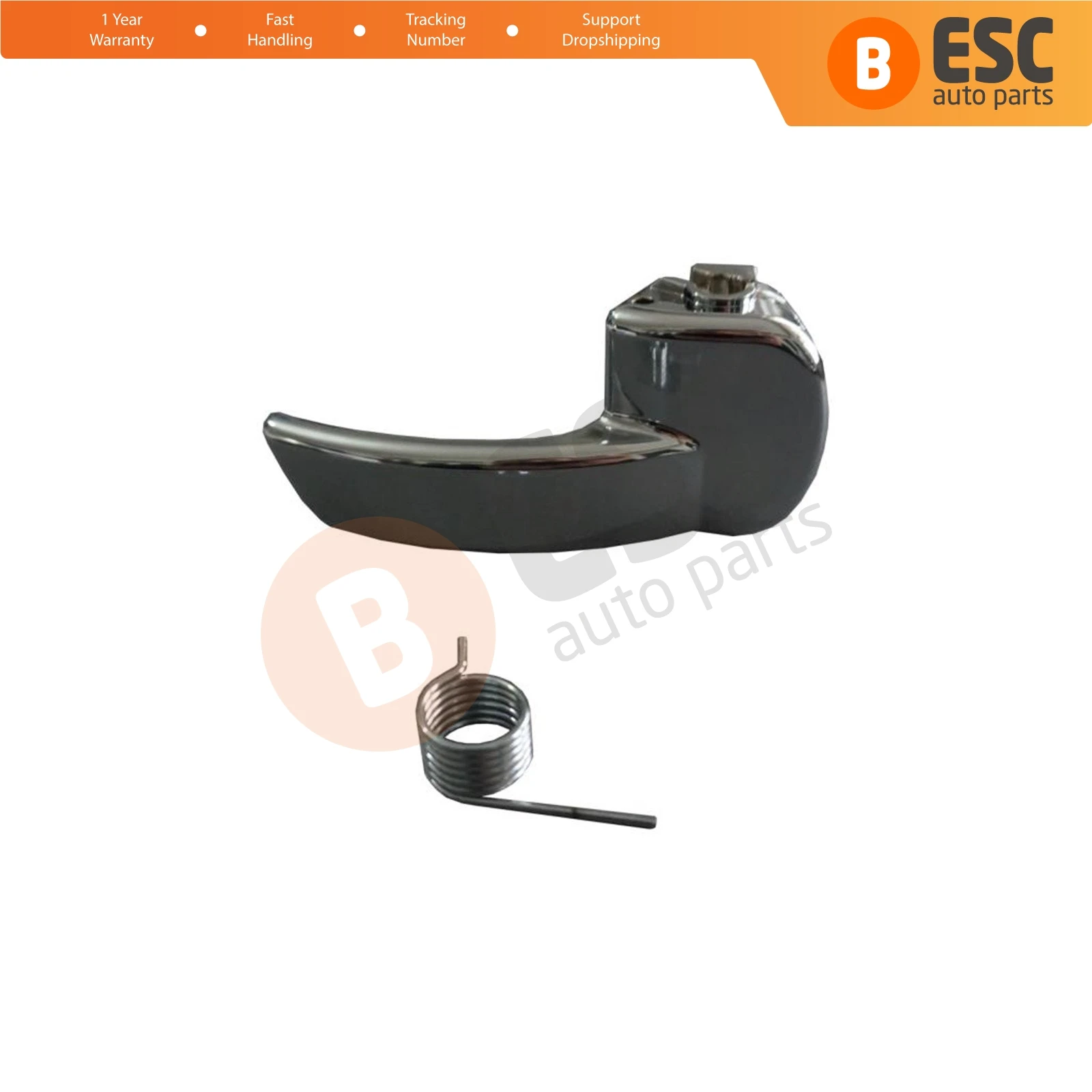 ESC EDP915 Interior Front or Rear Right Door Chrome Handle 80670JD00E, 80671JD00E For Nissan Qashqai Dualis 2007-2013 J10 JJ10