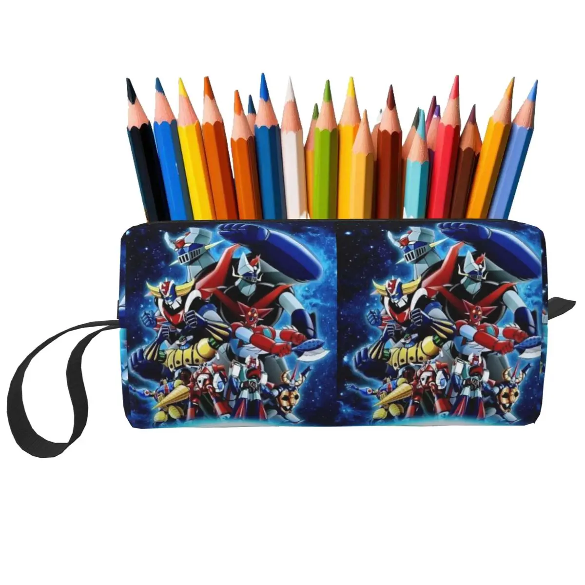 Estuche para lápices Mazinger Z Mad Robot Grendizer Anime Manga para niños y niñas, caja para lápices, bolsa para lápices, suministros de papelería, bolsa de cosméticos para mujeres