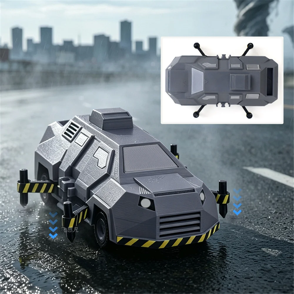 Storm Interceptor Titus Tornado Chaser Gepanzertes Fahrzeugmodell Filmreplik Sammlerstück Auto für Heimdekoration Zubehör – Detail 4
