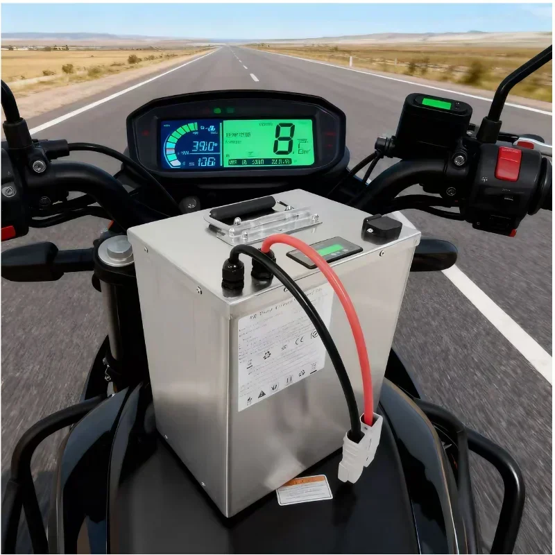 72V Lithium Ion Battery Pack 20Ah-80Ah with BMS, Rechargeable Power Battery for E-Scooter, Cargo Tricycle, Golf Cart & Emergency