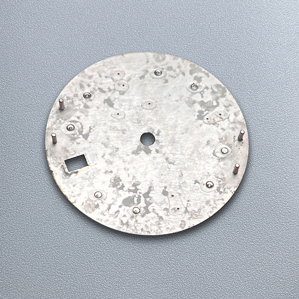 28.5mm S Logo Enamel Dial Suitable For NH35 Japanese Movement Green Luminous Sunray High Quality Watches Modified Accessories