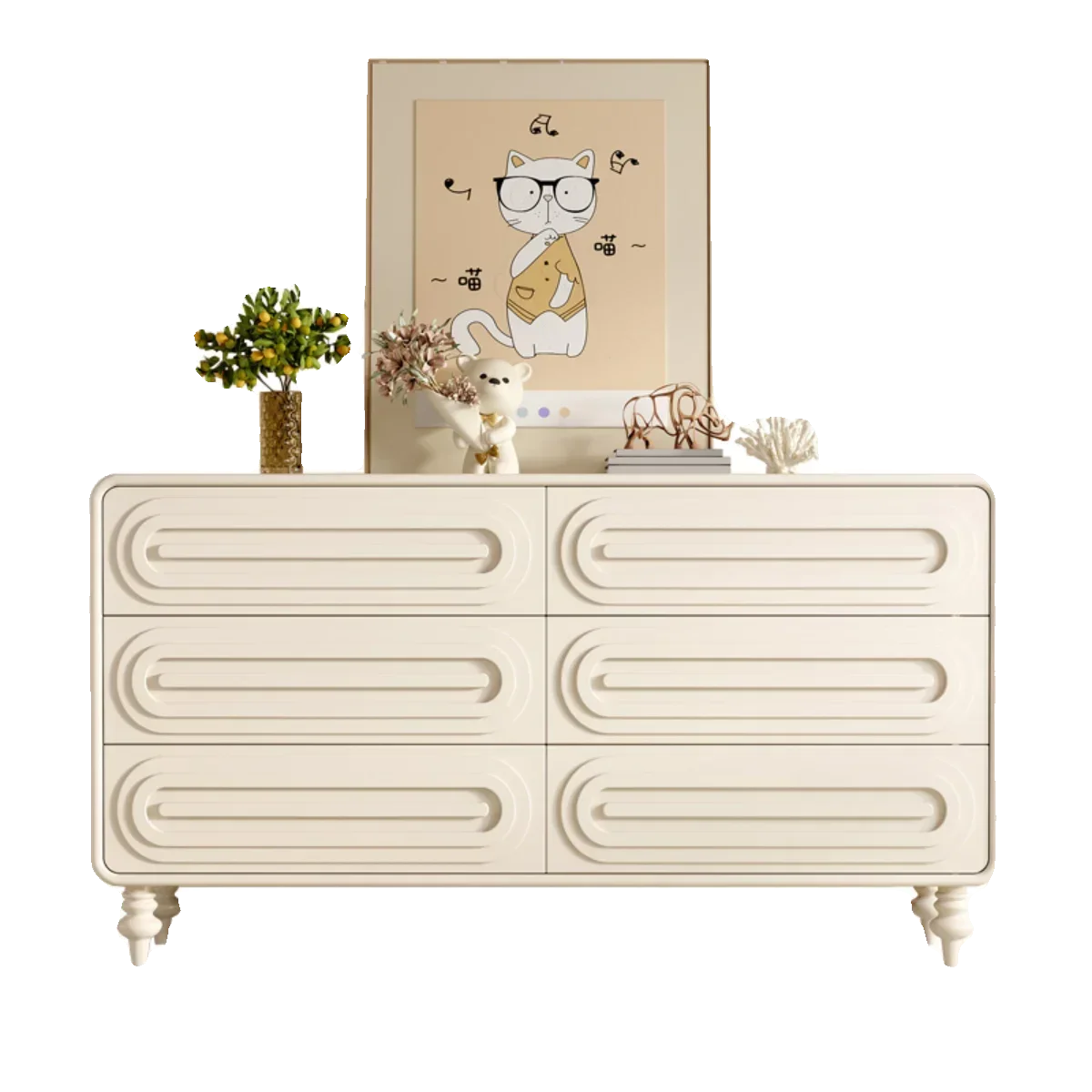 Affordable Luxury Style Chest of Drawers Modern Minimalist Home Living Room Curio Cabinet Locker Bedroom