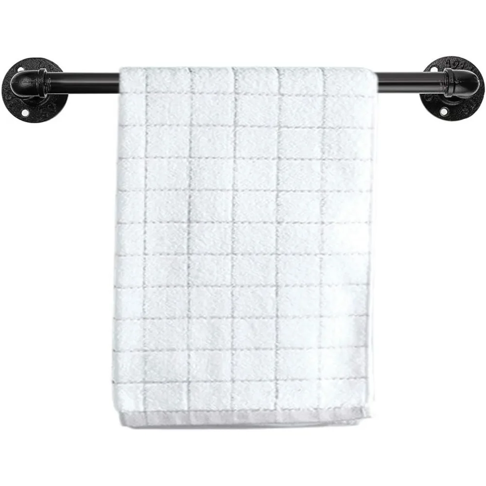 

16-дюймовый промышленный держатель для полотенец из железной трубы - сверхпрочный вешалка для полотенец для рук в деревенском стиле, поручень в винтажном стиле/дверная ручка для Bathr