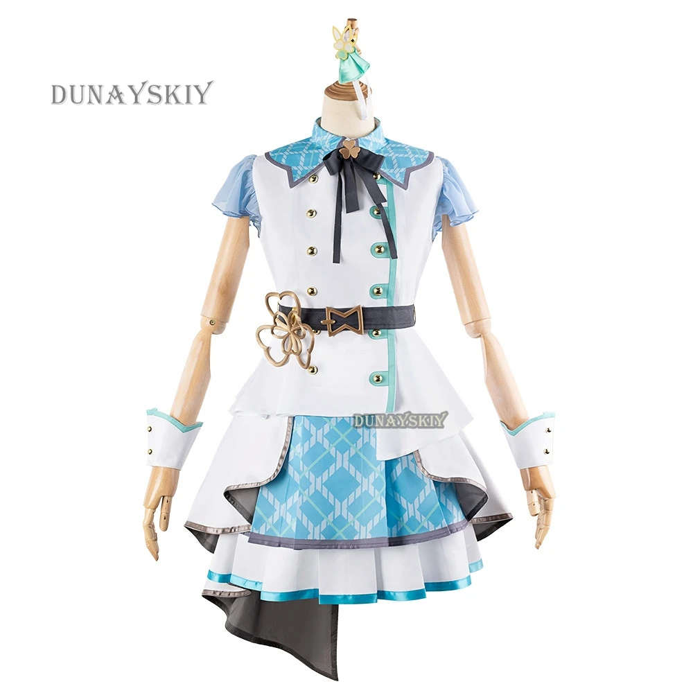 Anime Project Sekai MORE MORE JUMP Cosplay Costume Hinomori Shizuku Wig Idol Lolita Cos Roleplay Uniform Women Girl Outfit Suit