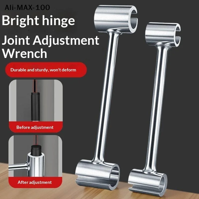 【AV】Double Head Door Hinge Repair Spanner Hinge Gaps Repair Hand Tools Labor-Saving Wrenches For Home For Rounded Bolt