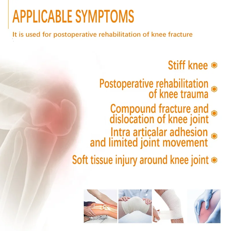 Hot Sale English CPM Lower Extremity Knee Training Equipment for Injury Fracture Stroke Rehabilitation Therapy Machine