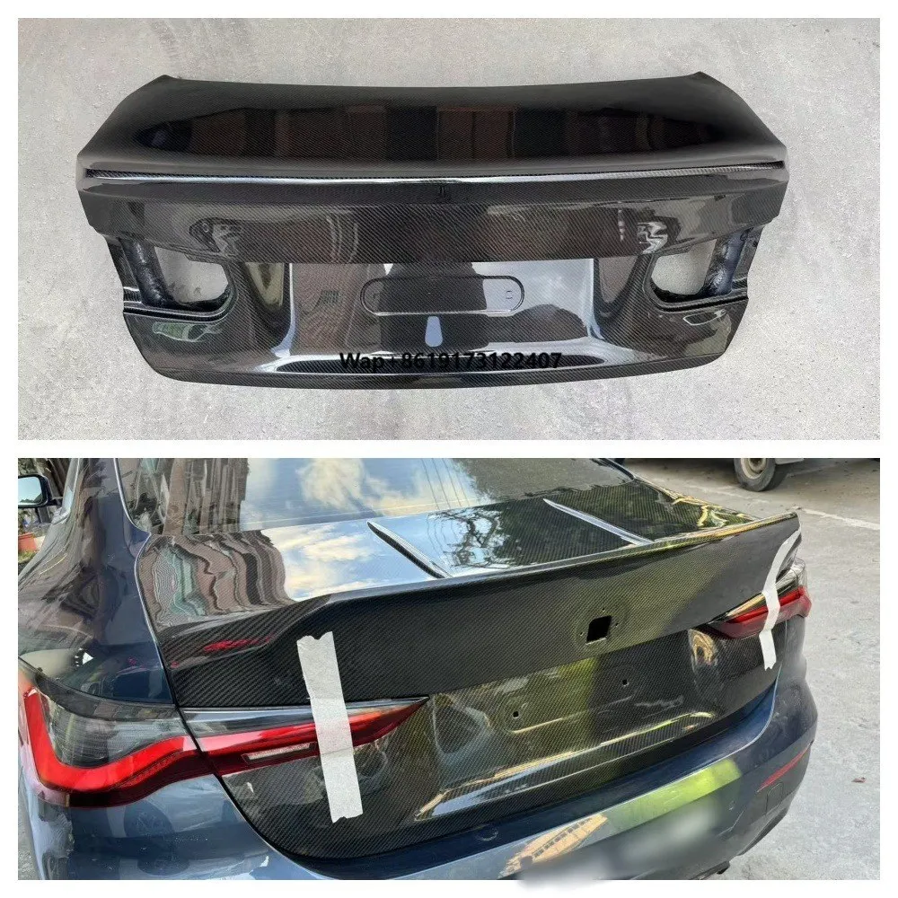 

100% Dry Carbon Fiber CSL Style Car Body Kit Rear Trunk Lid for M4 G82 2020+ Car Trunk Lid