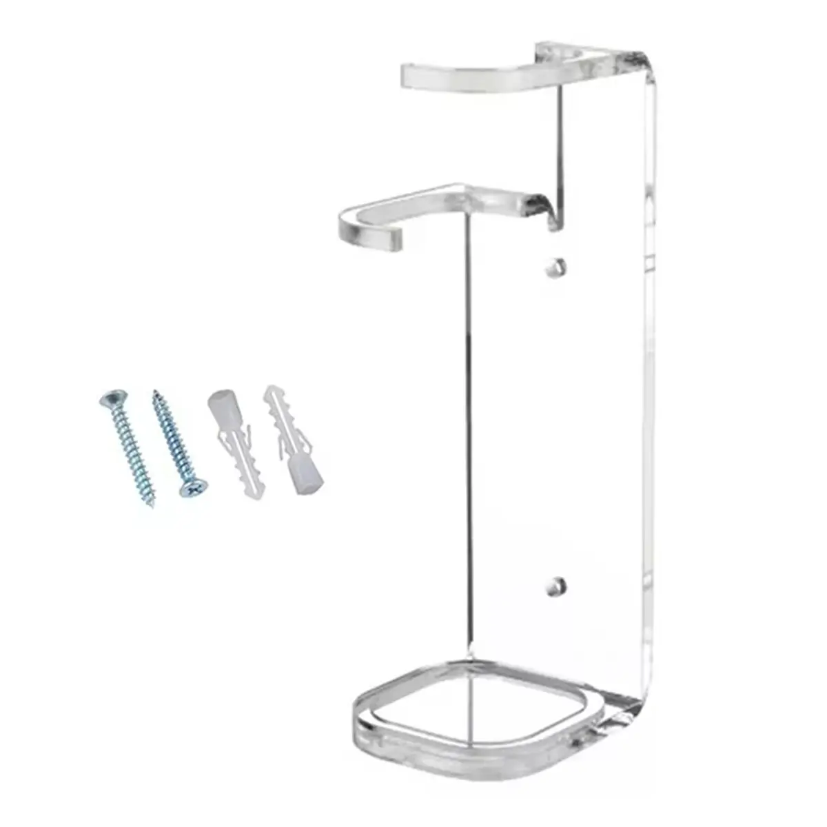 2pc Acrylic Clear Light Saber Stand Simple Organizer for Exhibition Hall Restaurant Wall Mount Storage Rack 2pc