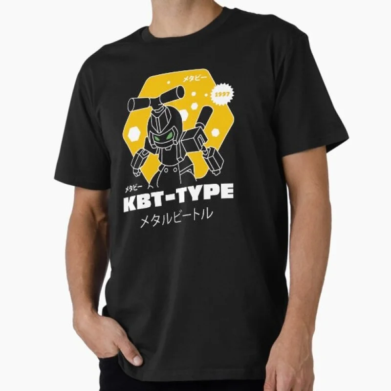 

80s Classic manga Mecha Graphic clothes 0405 Anime Aesthetic Kbt Beetle Type Robot t shirt Short-sleeve All size tops S-6XL