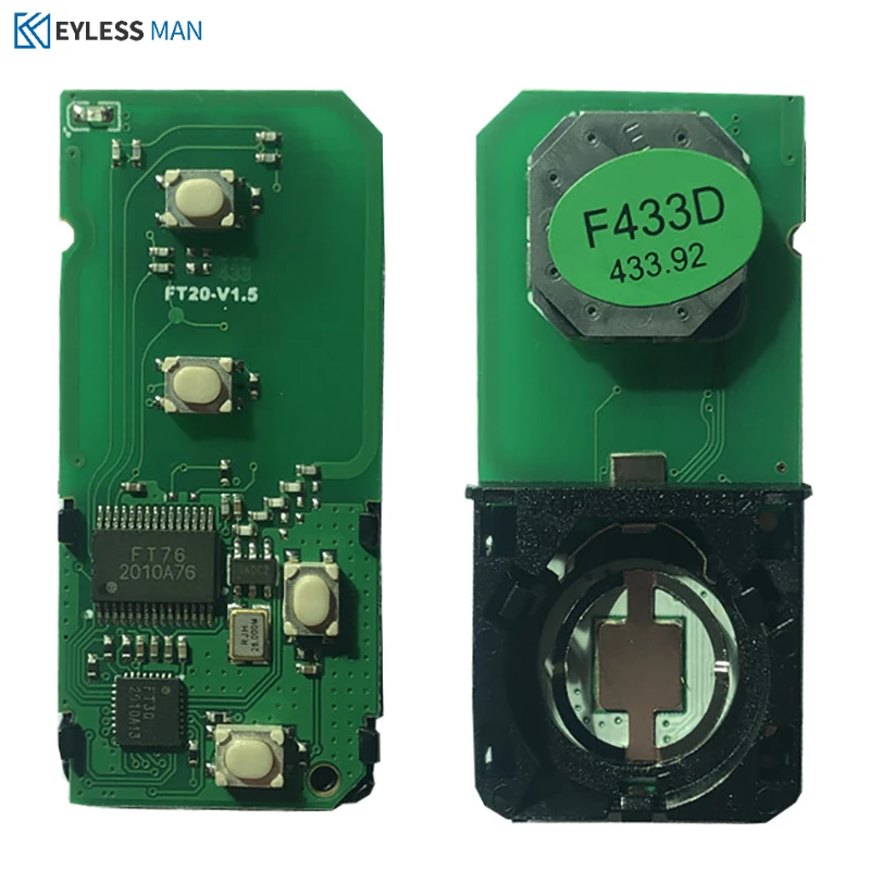 Mando a distancia inteligente de 3 botones para Lexus RX350 2012, mando a distancia con FSK 433MHz, Chip ID74, número de placa 89904-48641 FCCID