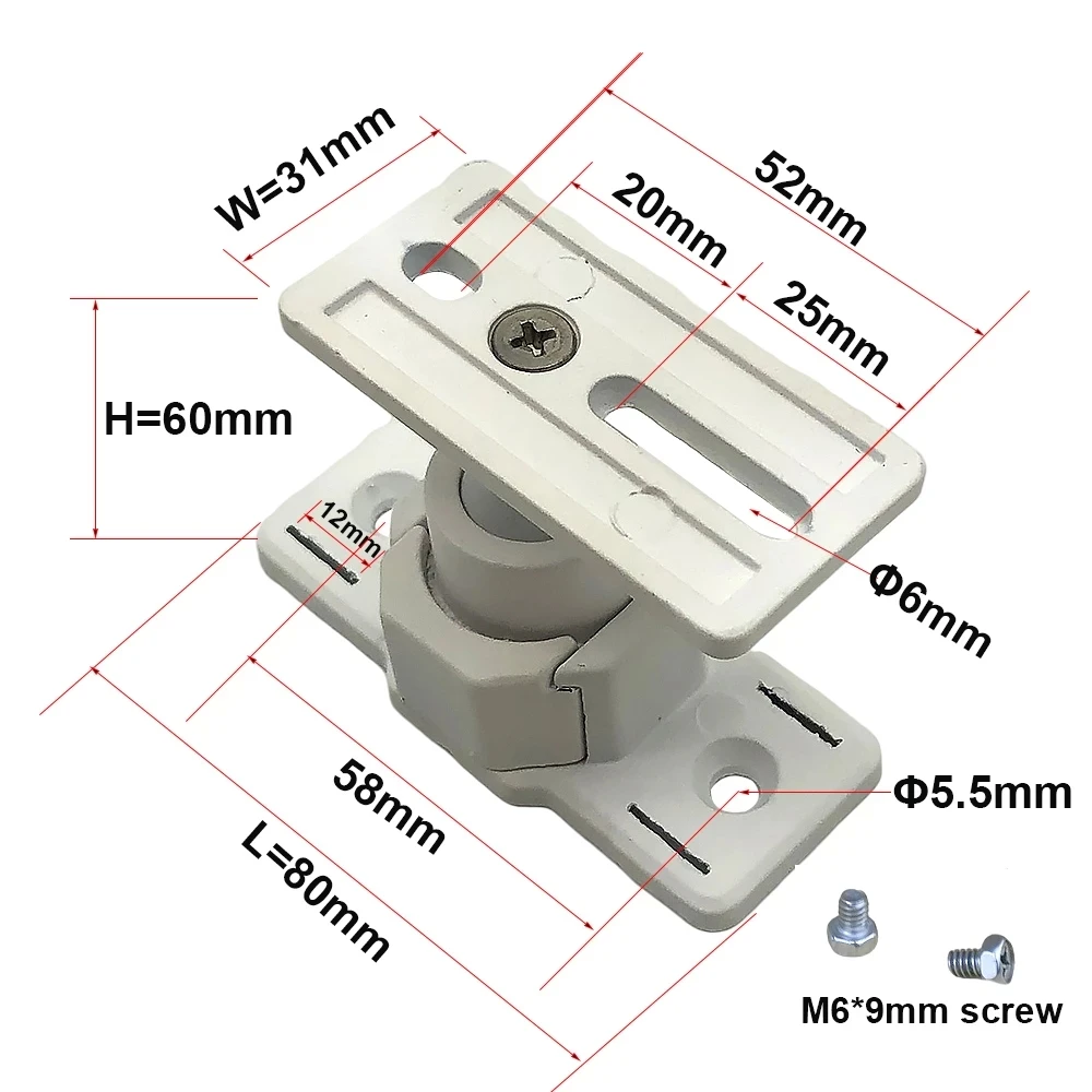 Mini CCTV Security Camera Holder Stand Universal Joint Fixer Projector Ceiling Hanger Pan Tilt Rotating Installation Bracket