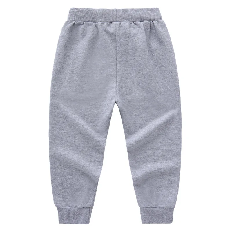 New Arrival Children\'s Pants Spring Cotton Lacing Pocket Jogger Sweatpants Boys Girls Clothing 2-12Years Old 1-3Pcs/Lot Trousers