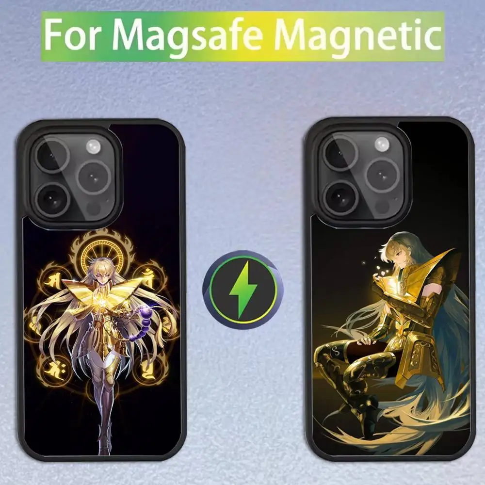 

Saint Seiya Virgo Shaka Phone Case For iPhone 16,15,14,13,12,11,Pro,Max,Plus,Mini,SE Magsafe Magnetic Wireless Charging