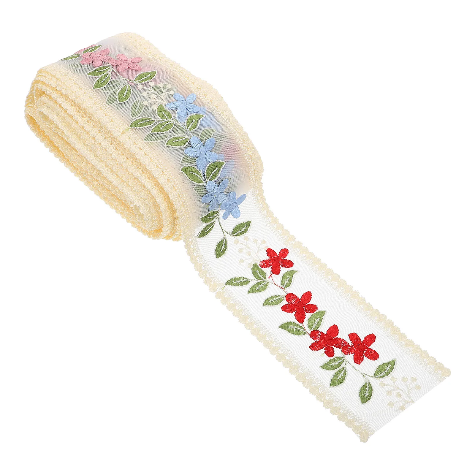 

Embroidery Flower Lace Trim Ribbon Creative Diy Clothing Sewing Craft High-Quality Edging Fabric For Wedding Applique Vintage