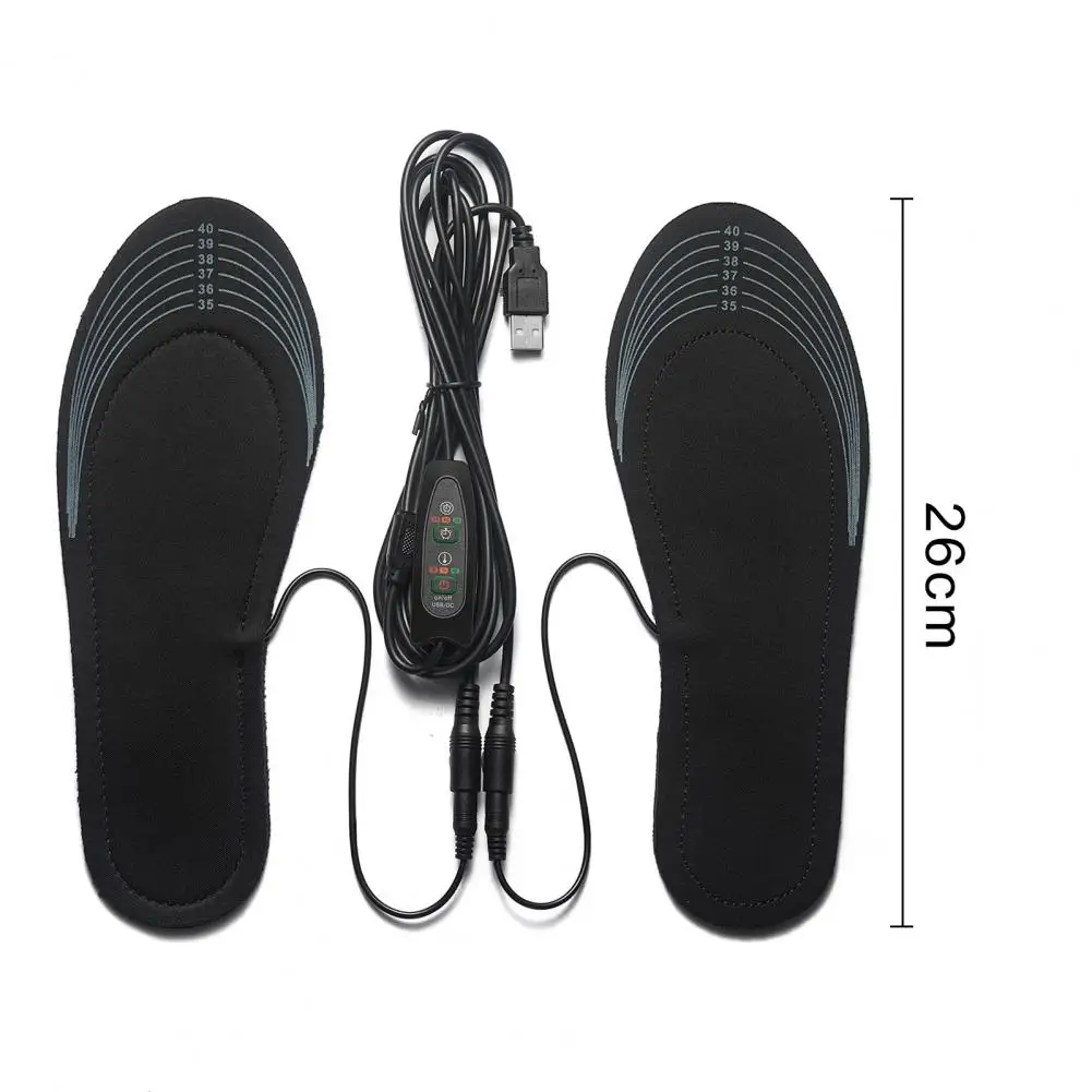 Reusable Electric Insoles Electric Insoles with Temperature Control Usb Rechargeable Foot Warmers Reusable Heating for Adults