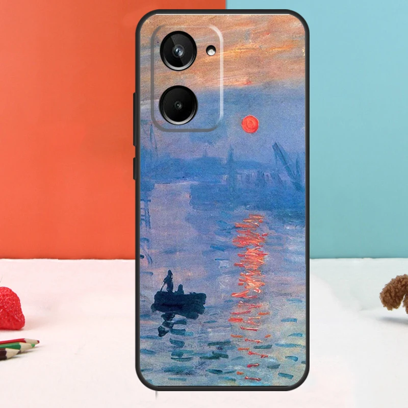 حافظة لوحة فنية لهاتف Realme ، Realme GT Neo 5 ، GT3 ، GT5 9 ، 10 ، 11 ، 12 Pro Plus ، C25s ، C21Y ، C30 ، C31 ، C33 ، C35 ، C51 ، c53 ، C55 #3