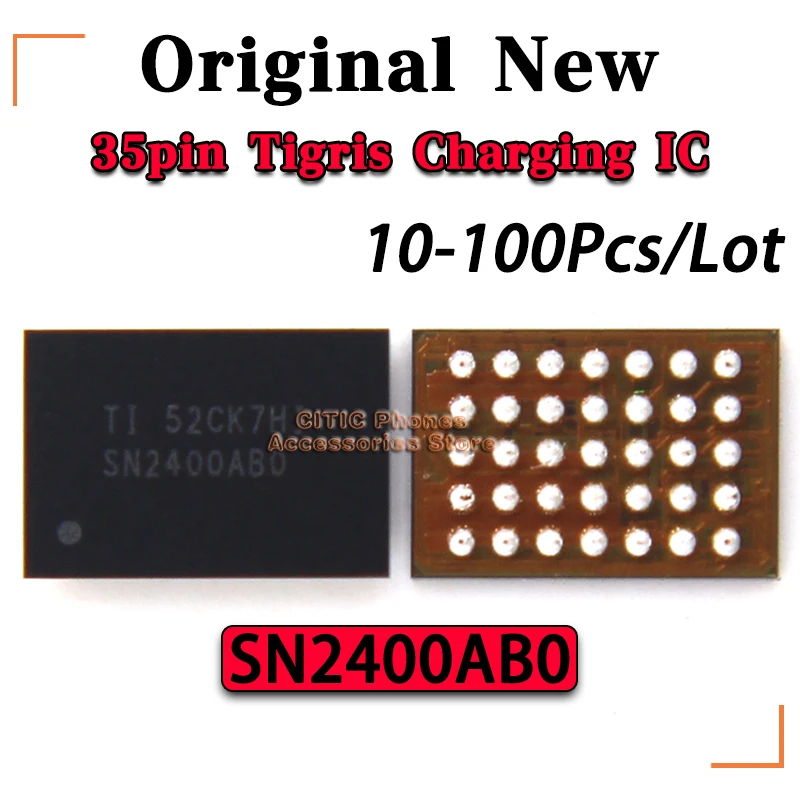 

10-100Pcs/Lot New Original SN2400B0 SN2400AB0 35pin Tigris Charging IC For iPhone 6/6Plus 6S 6SP U2101 7 7Plus