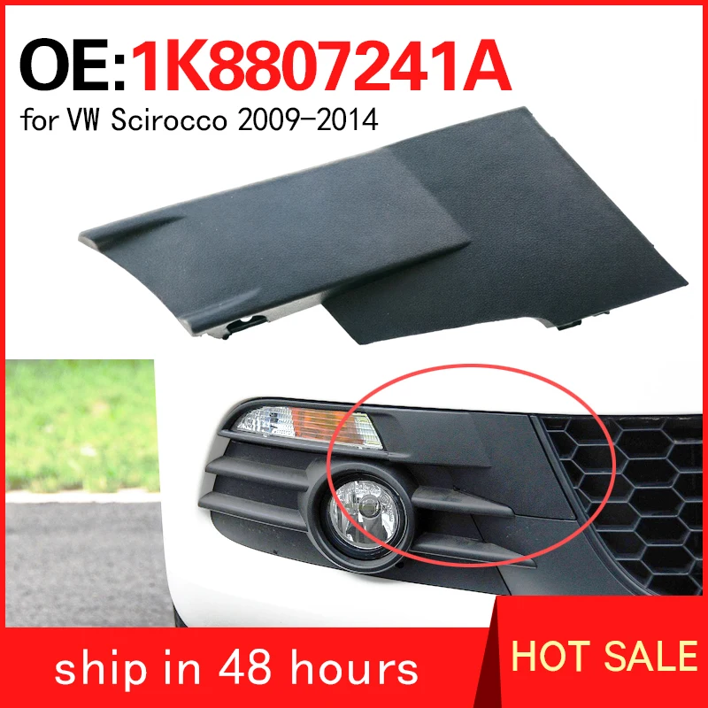 

1K8807241A for VW Volkswagen Scirocco 2009-2014 Automobile trailer hook cover front bumper towing hook cover plate