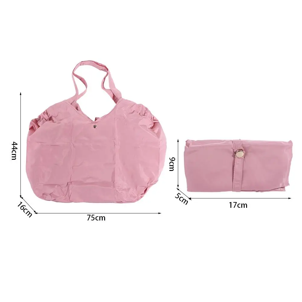 ハンドバッグ折りたたみショッピングバッグショルダーポーチ大容量折りたたみエコバッグ環境に優しいポータブル食料品収納バッグ女性