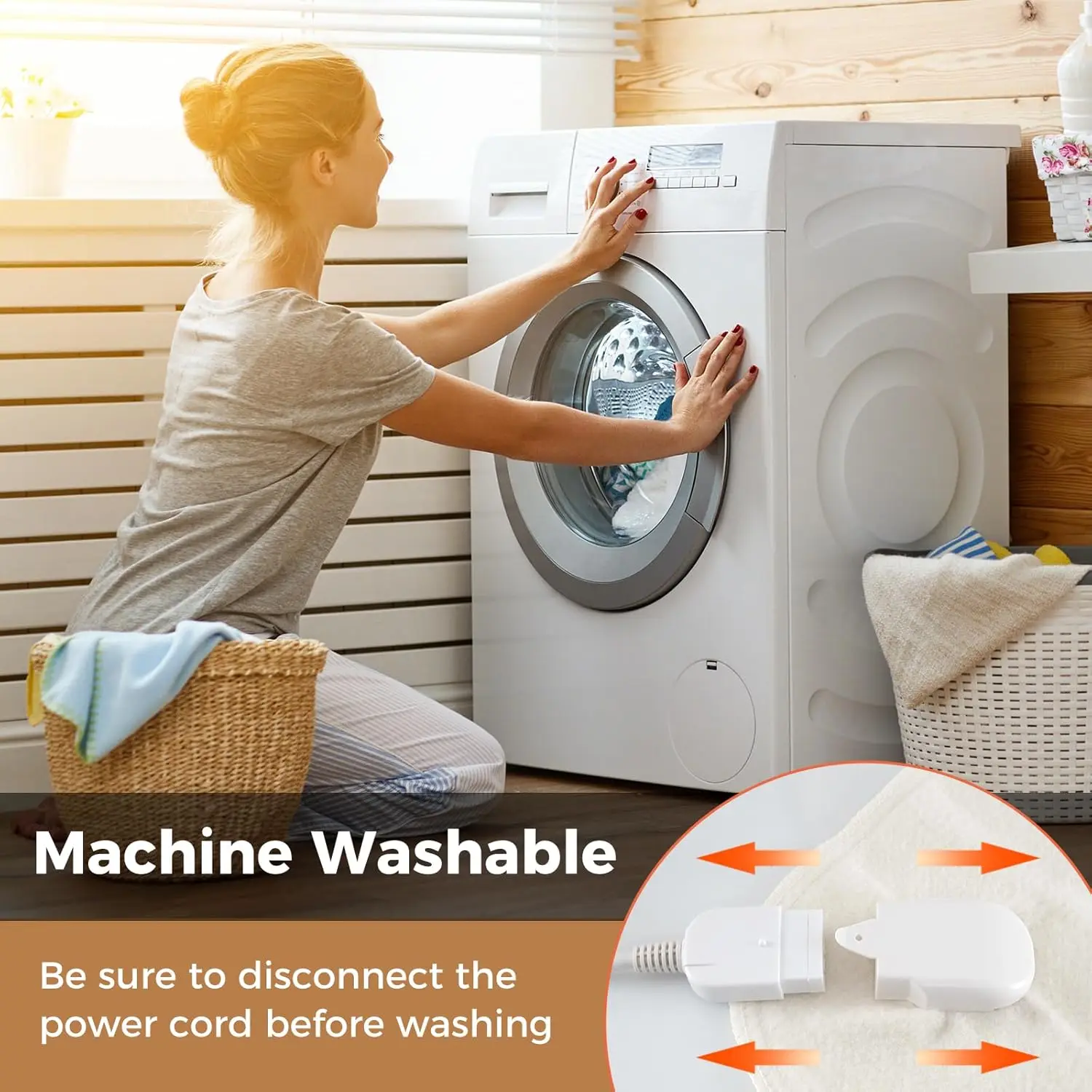 

Wellhut Heated Mattress Pad, Twin/Full Mattress Warmer, Ul/Etl Certified Massage Bed Warmer Heating Pads W/ 8 Programmable