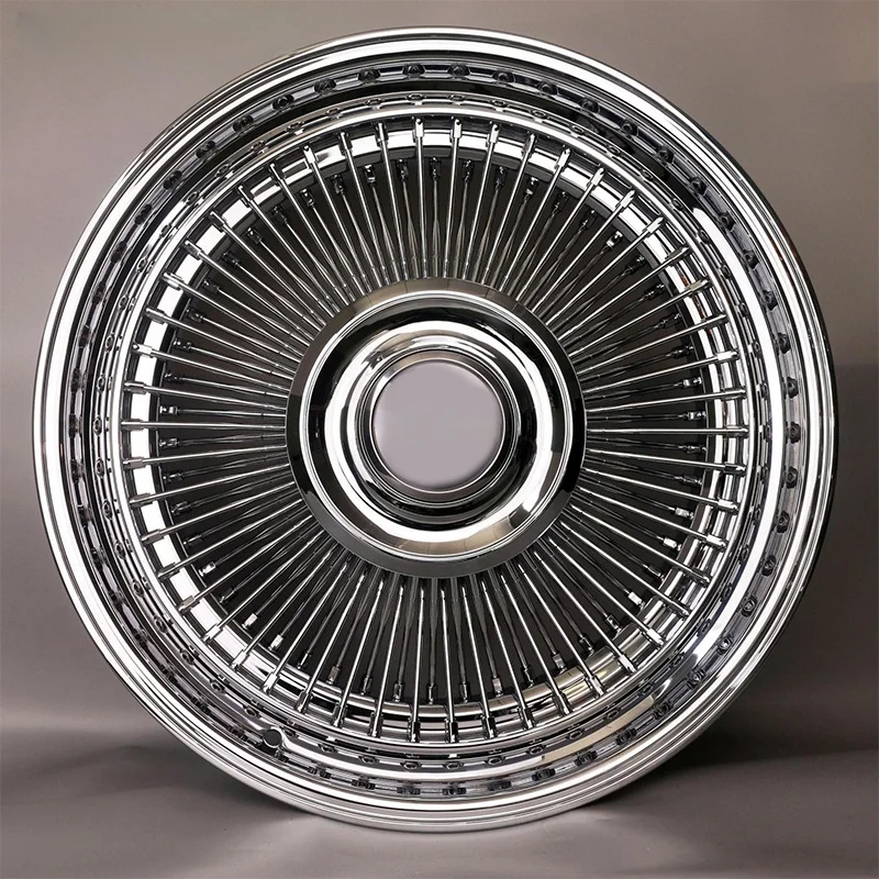 XINGTU Popular Spoke Rims Floating Center Caps Style 13 to 28 Inch All Chrome Wheel Gold Wire Wheels Spoke Wire Wheel