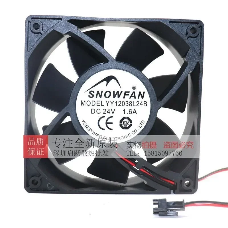 for SNOWFAN 12038 24V 1.6A YY12038L24B Large Air Volume Cooling Fan for Welding Machine