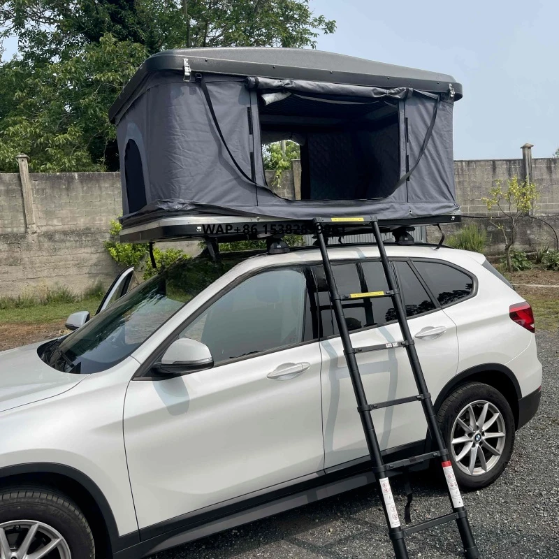 

DrunkenXp Premium ABS Shell Straight Bracing Hard Shell Roof Top Tent Camping Roof Top Tent