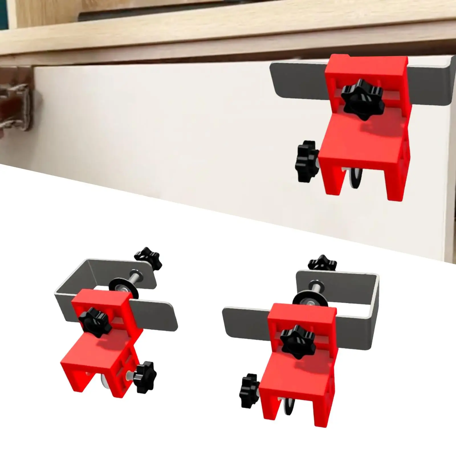 

2x High Panel Drawer Panel Installation Clamps Jig Accessories Universal