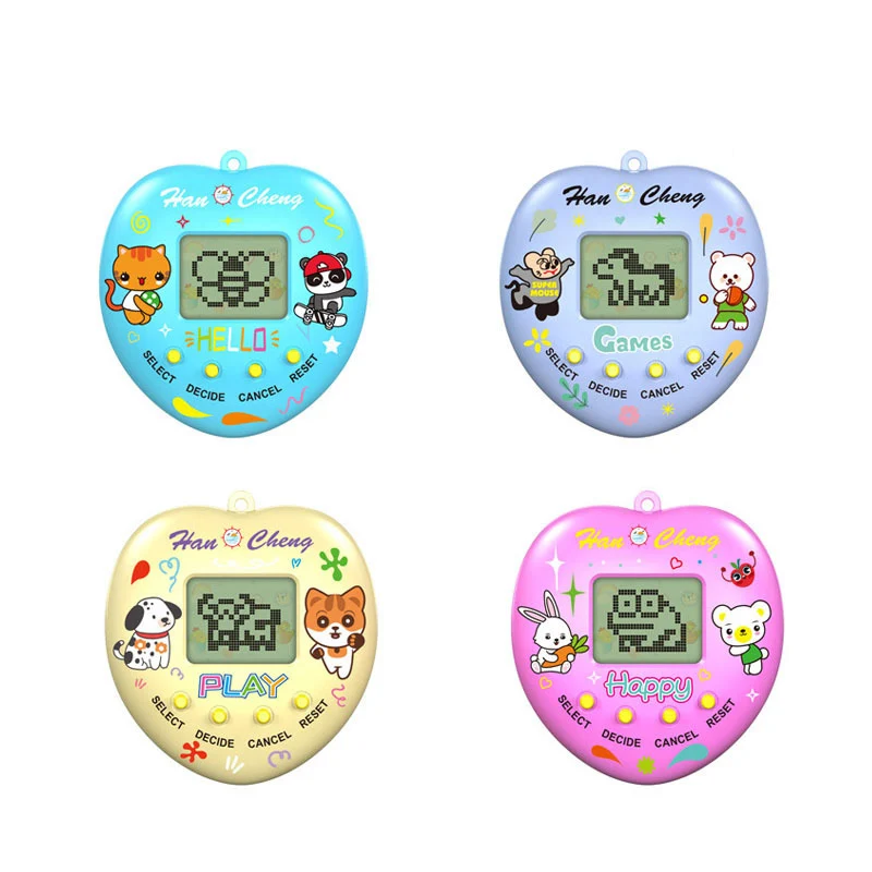 Juguetes de juego de mascotas electrónicas, Tamagotchi Virtual, clásico, nostálgico, animales digitales, Mini pantalla, máquina de juego, llavero, juguetes para niños