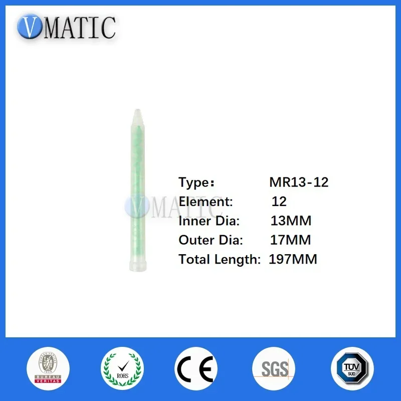 ‌MR13-12 Static Mixing Nozzle 12-Element | 1/4